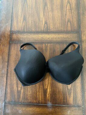 Cacique Black 42F Smooth Boost Plunge Bra T-Shirt Bra Underwire